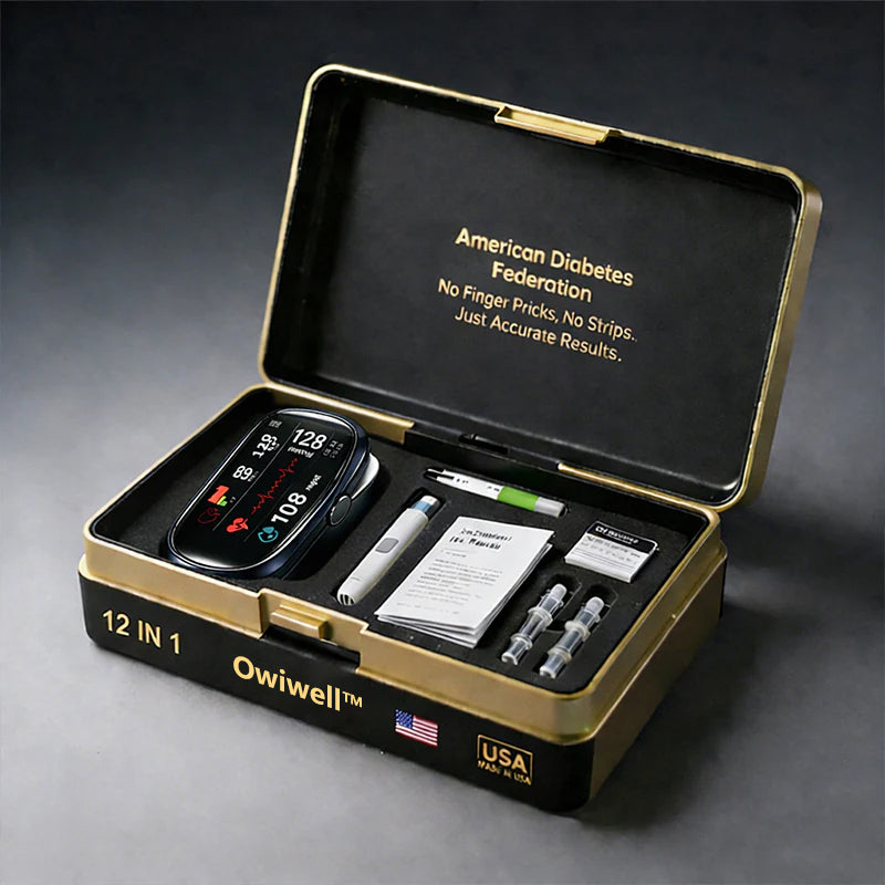 🔥Final 2 Hours : Only Limited Stock Left🏆Owiwell™ Non-Invasive Blood Glucose Meter 99.9% Accuracy （Mayo Clinic Recommended）